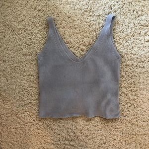 Baby Blue Knit Brandy Melville Tank